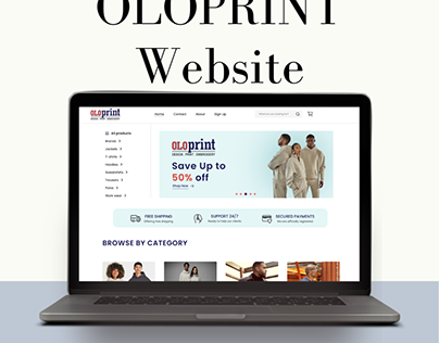 Project thumbnail - OLOPRINT website (e-commerece)