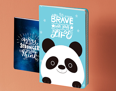 notebook cover designs galaxy-panda-quotes-rabbit-girl