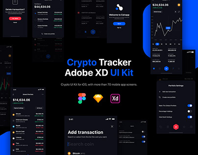 Crypto Portfolio Tracker UI Kit for iOS
