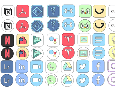 the pastel icons