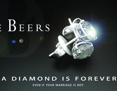 Satirical take on perpetual ad campaign by de Beers