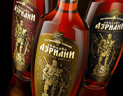 Georgian cognac "Азриани"