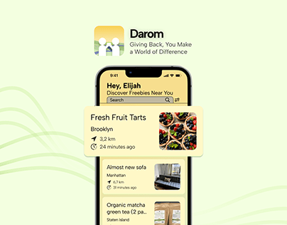 Darom - Sharing & Giving App Concept