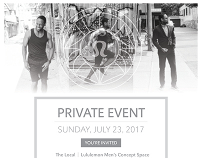 Private Event Invite | Lululemon Men's Concept Space
