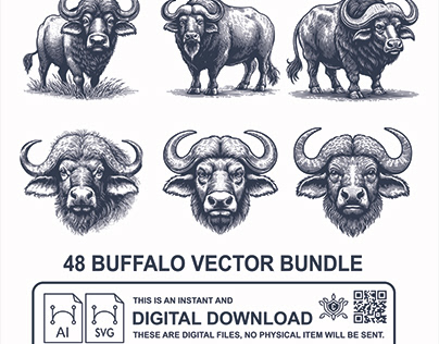 buffalo vector