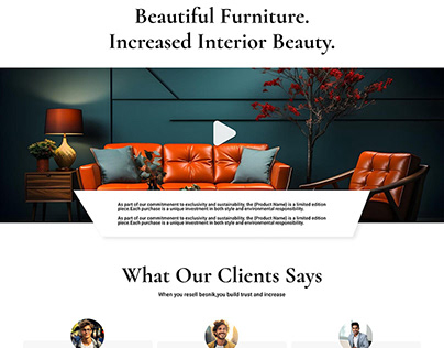 Furniture Web Page