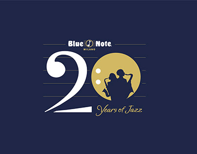Logo celebrativo- Blue Note MILANO