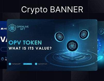 Crypto Banner design || website, X, Instagram Banner