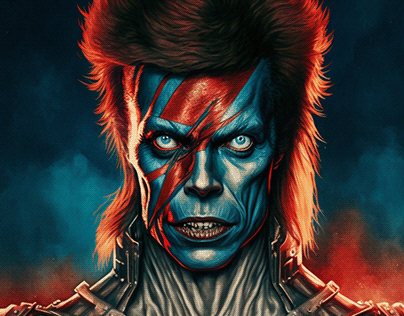 AI David Bowie & Iron Maiden machup