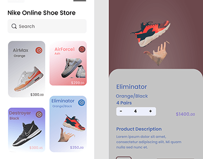 Nike online dummy app