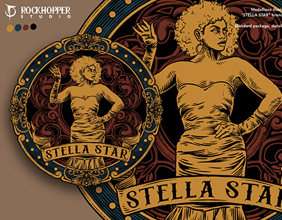 Stella Star medallions illustration design