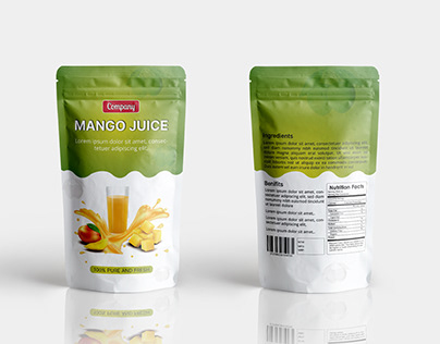 Standup Pouch for Mango Juice