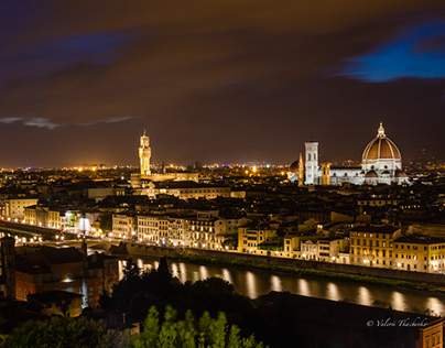 Florence at night light