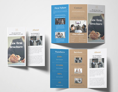 Trifold-brochure Design (law firm)