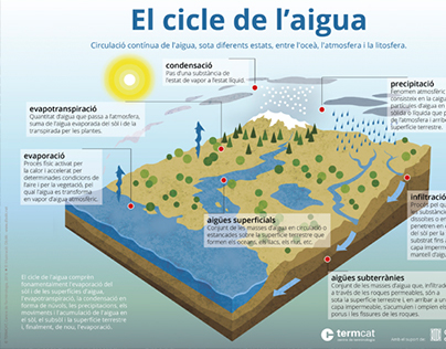 Infografia 'El cicle de l'aigua'