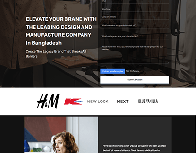 Garments Website Clothing Brand Website Agency Website