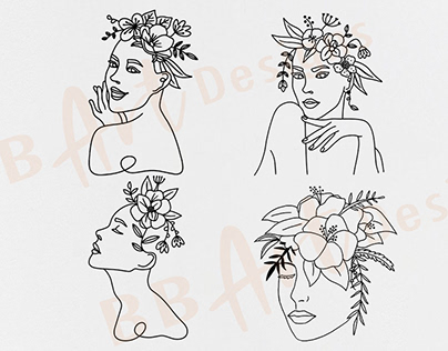 BB Art Designs | Floral Woman