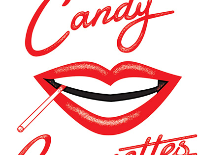 Candy Cigarettes Logo Design