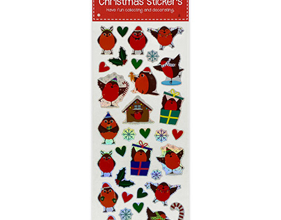Illustrated New Christmas Stickers for Fun Stickers