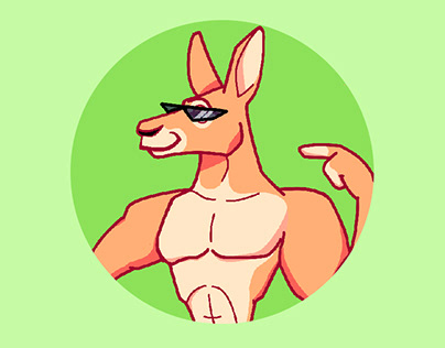 Character Design kangaroo Bruce
