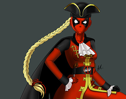 Lady Dead Pool Pirate