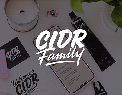 Logo and lettering for CIDR Family design school