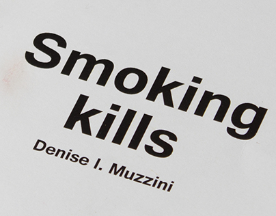 Typography Book: Smoking Kills