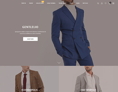 Men Suit website