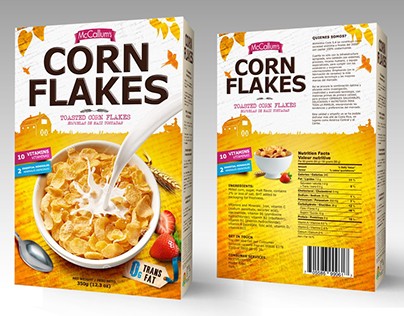 Package Design Option for CORN FLAKES