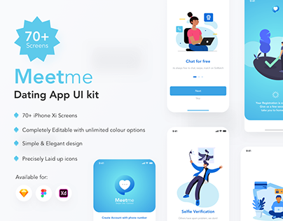 MeetMe Dating app UI Kit
