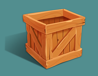 Game asset: Wooden Crate