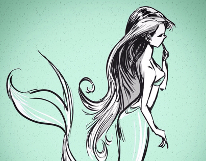 Mermaid sketch
