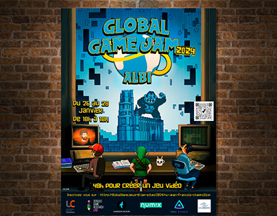 Affiche Global Gam Jam 2024 Albi