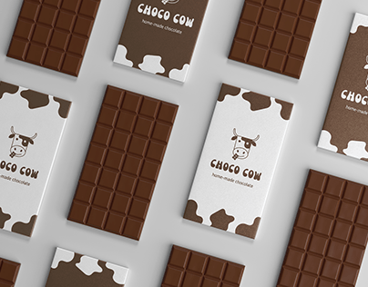 Choco Cow - home-made chocolate brand identity