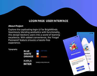 Login Page User Interface Design