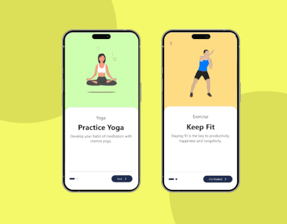Onboarding Screens for Fitness App