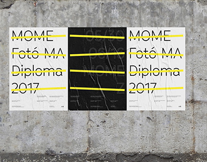 MOME Fotó MA Diploma 2017 visual identity