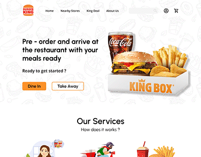 Burger King website Re-design