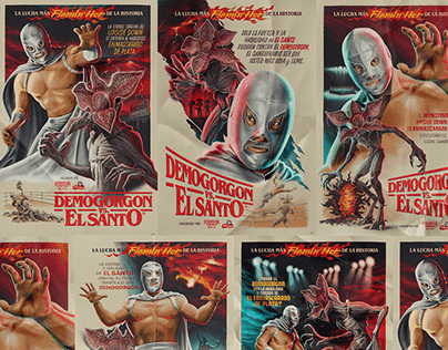 Demogorgon vs El Santo –Collectible Posters
