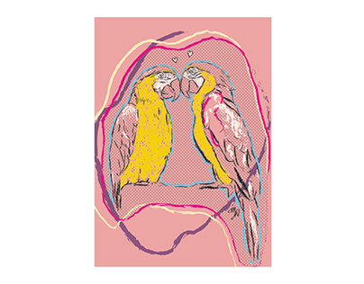 Love parrots | Illustrations of animals