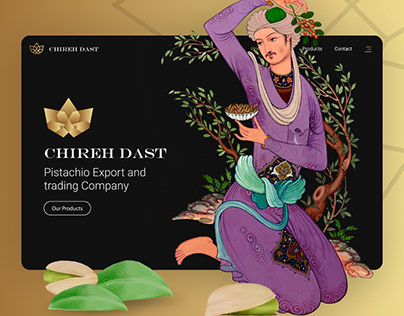 Chireh Dast Website UX/UI Design