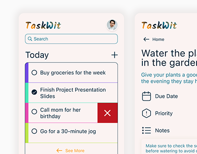 Project thumbnail - TaskWit | A Simple To-do List App