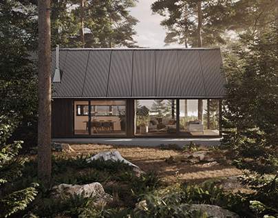 Cabin in the woods | 3D Architecture Visualization