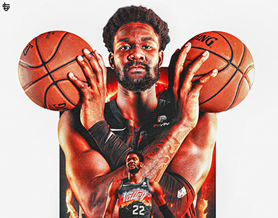 Deandre Ayton Phoenix Suns "Ayton Logo" T-Shirt