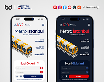 Metro İstanbul App UI/UX Concept Design