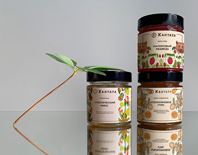 LABELS for marmalade, honey and caramel