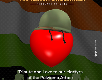 Pulwama Attack Tribute Poster