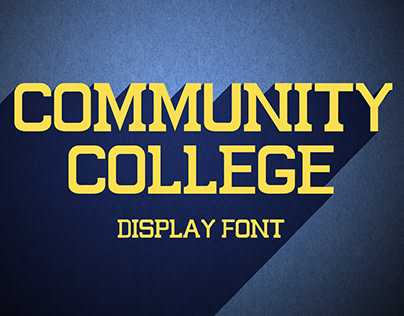 Community College Custom Font