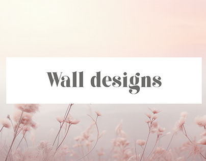 Project thumbnail - wall designs mockups