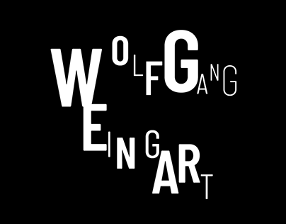 Wolfgang Weingart. Animación Tipográfica.